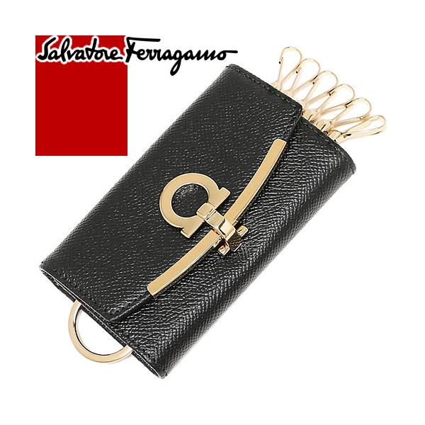 FERRAGAMO（フェラガモ） ガンチーニ キーケース 6連 キーリング付き