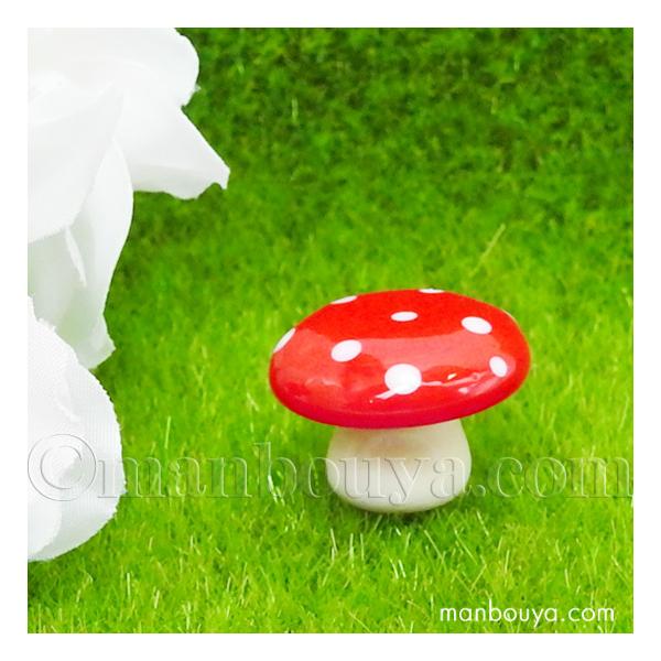 ミニチュア ガラス細工 きのこ 植物 ディスプレイ用品 グラススクエア