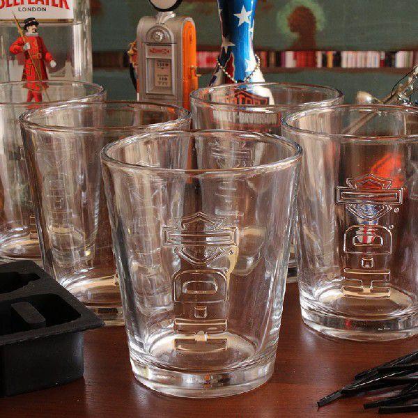 A3 ハーレーダビッドソン エンボスタンブラーセット（グラス6個＋