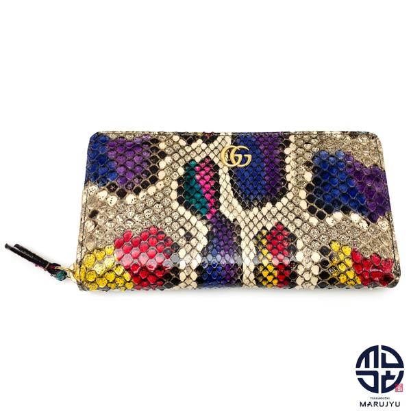 ブ*e様 【クリスマスセール中】GUCCI 金運風水グッチ パイソン 蛇革
