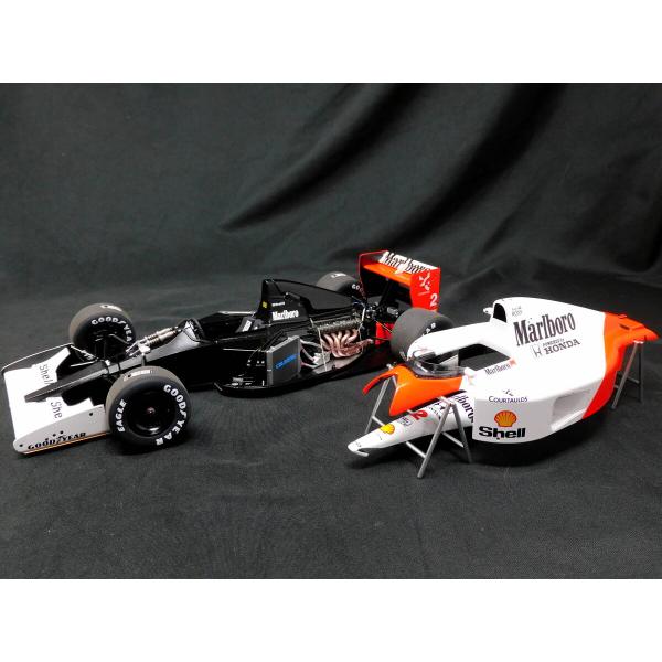 変更」1/18マクラーレンMP4/6用追加ロゴデカール : ミュージアム