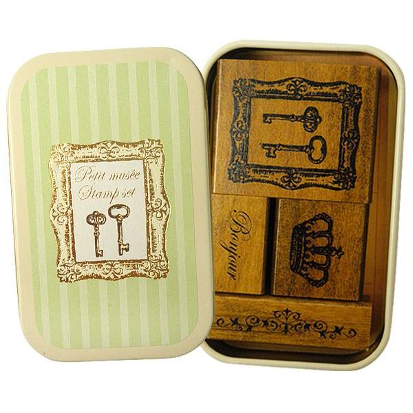 プチミュゼスタンプセット （アンティークキー） [M便 1/1] : シブヤ
