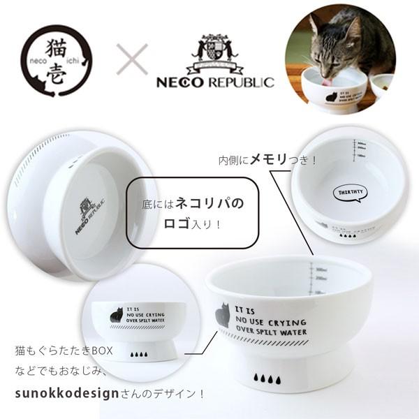 脚付ウォーターボウル 猫水盃 猫壱×ネコリパブリック 猫壱 猫 猫用