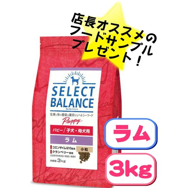 SELECT BALANCE セレクトバランス パピー ラム 小粒 子犬・母犬用 3Kg