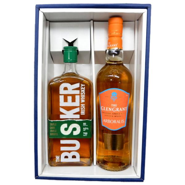 ハイボール好きに ウイスキー2本セット バスカー アイリッシュ、グレン