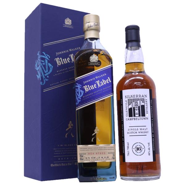 高級ウイスキー2本セット キルケラン16年46度、ジョニーウォーカー