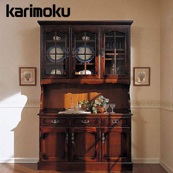 引越しにつき特価】価格交渉可 カリモク 食器棚 飾り棚 リビングボード