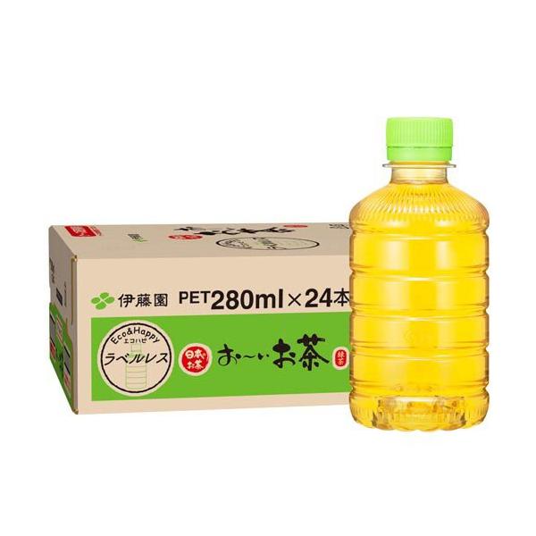 伊藤園 ラベルレス おーいお茶 緑茶 ( 280ml*24本入 )/ お〜いお茶