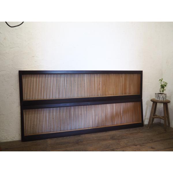 タS0393◇【H43cm×W174cm】×2枚◇シンプルなデザインのレトロな古い