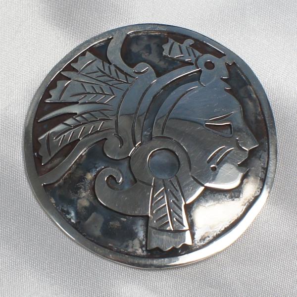 ブローチ シルバー925 メキシコ製 純銀 大 SILVER925 : 西洋硝子堂