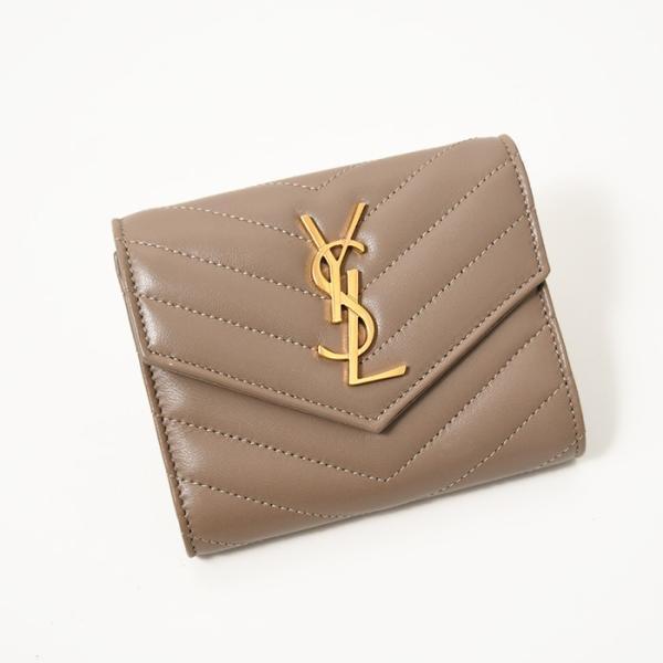 SAINT LAURENT サンローラン 財布 キルティングラムスキン製