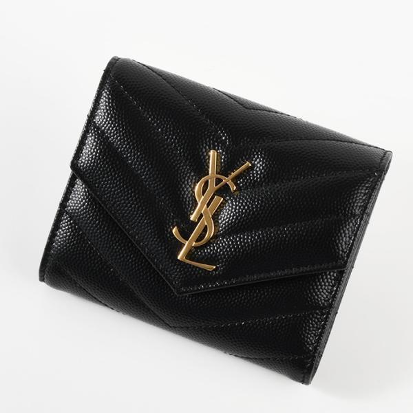SAINT LAURENT サンローラン 財布 モノグラム マルチフォールド