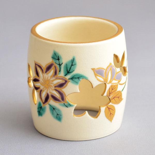 蓋置 茶道具 手塚桐鳳 作 仁清写鉄線透蓋置 : 茶道具専門店 (有)菊池