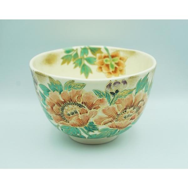 茶道具 茶碗 茶碗 仁清 芍薬 壱休窯 桐箱 : 新古茶道具 さかい ヤフー