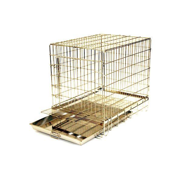 ハチコウ ステンレスケージ M 短面扉付【47×61×57cmH】 : サンセイ