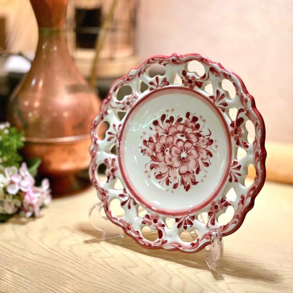 最終値下げ】ドイツ 壁掛け 飾り皿 壁掛式絵皿 陶器 アンティーク