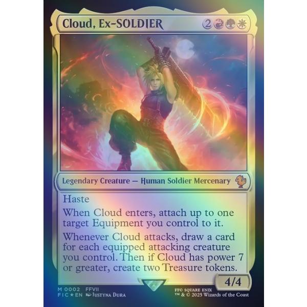 MTG】 元ソルジャー、クラウド サージfoil 元ソルジャー、クラウド