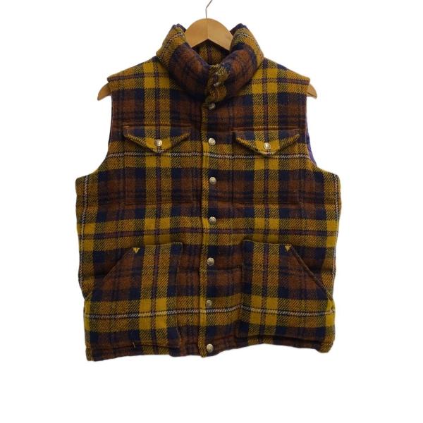THE NORTH FACE PURPLE LABEL◇× HARRIS TWEED/ダウンベスト/S/ウール