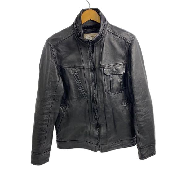 AVIREX◇シングルライダースジャケット/M/羊革/BLK/6171059 : セカンド