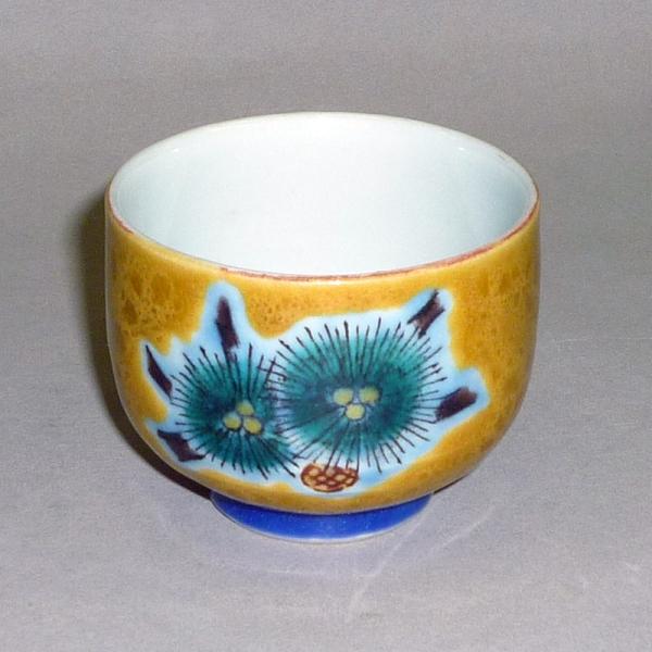 九谷焼 九谷手釉彩 卓上飾 深香窯 浅蔵五十吉造 共箱入 金継ぎ有り