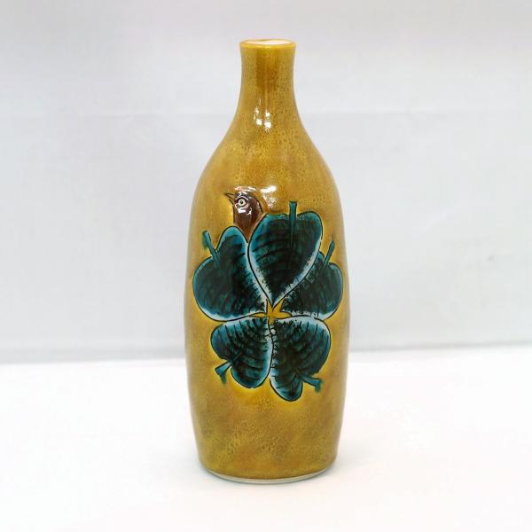 徳利一対 浅蔵与成(現在 浅蔵五十吉）日展評議員 供箱 九谷焼 徳利一対