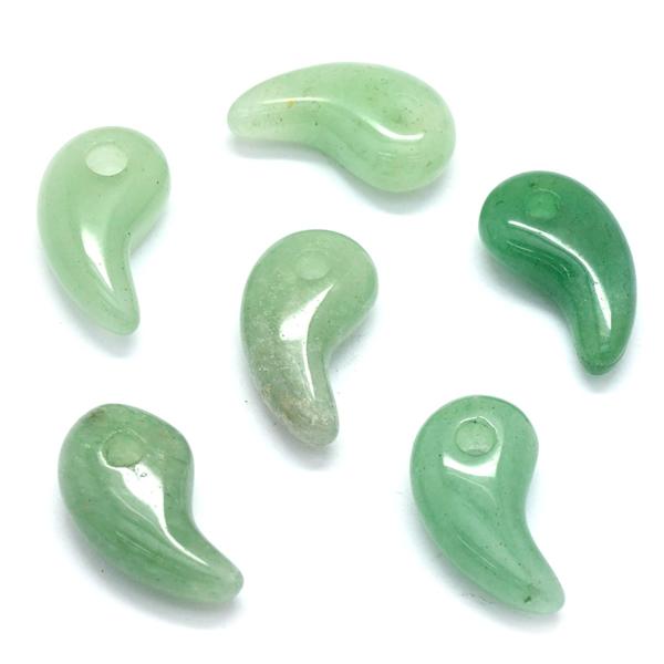 天然石 グリーンアベンチュリン 勾玉 大型 277g 天然石 グリーン