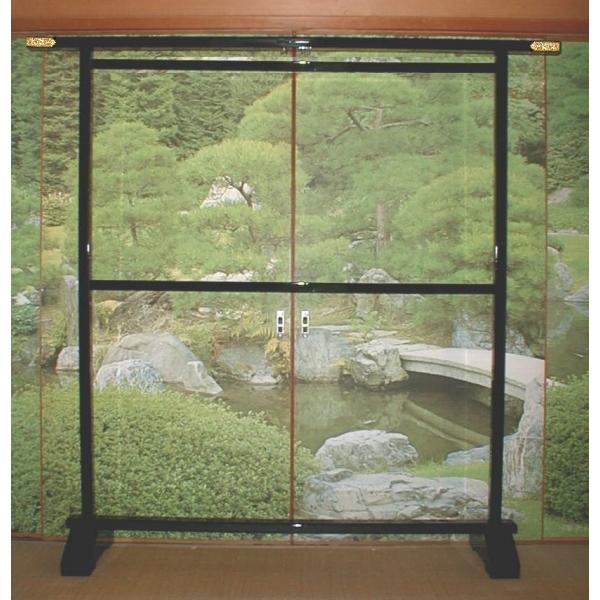 二段型の天然木製の衣桁、黒塗装 飾り金具2か所 : SUZUKIMOKOJO