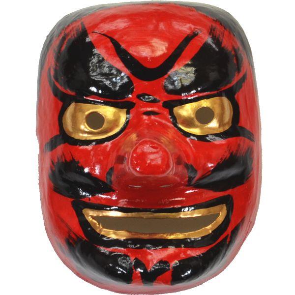 お面 和紙製 天狗 幅13cm ×高さ17cm ×奥行13cm 229103 : 高田卸方屋