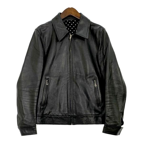美品】ワコマリアレザージャケット本革ブラック黒M 日本製