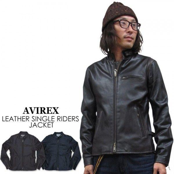 AVIREX（アヴィレックス） レザーシングルライダースジャケット