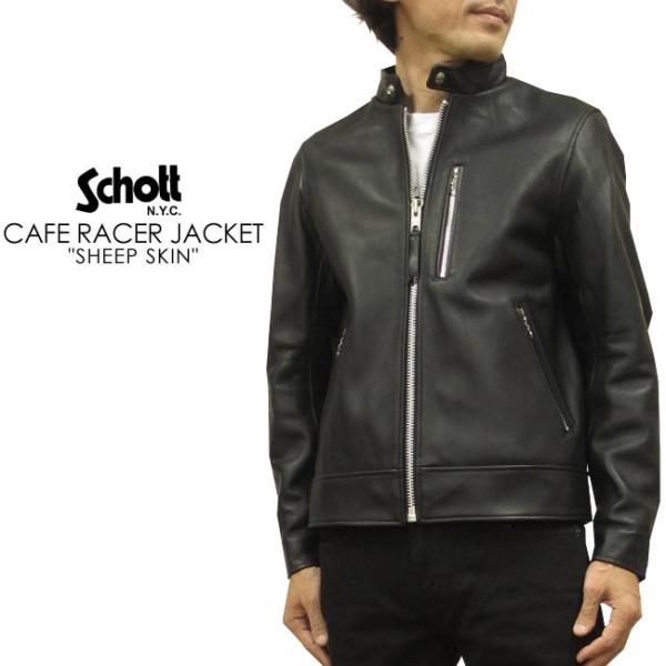 Schott N.Y.C（ショット） Schott カフェレーサー ジャケット(シングル