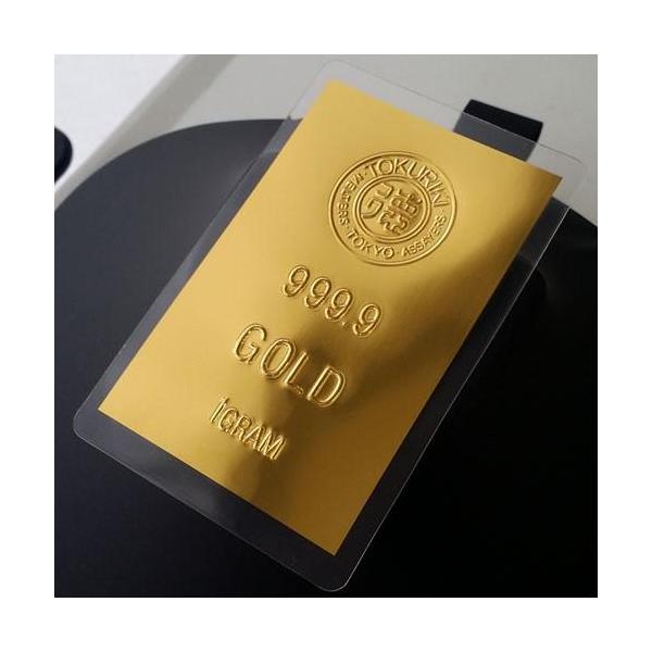純金カード 1g ラミネート 徳力 純金カード 1g ラミネート 徳力 徳力