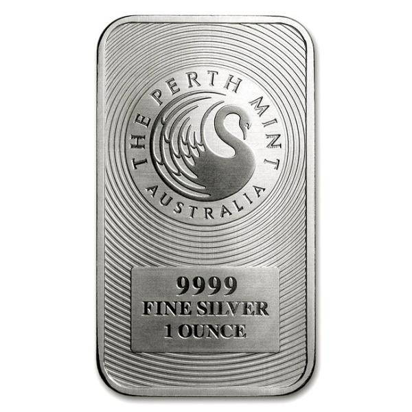 純銀インゴット パースミント シルバーバー 1オンス オーストラリア