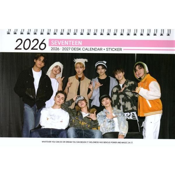 SEVENTEEN セブンティーン グッズ 卓上 カレンダー (写真集) 2026~2027