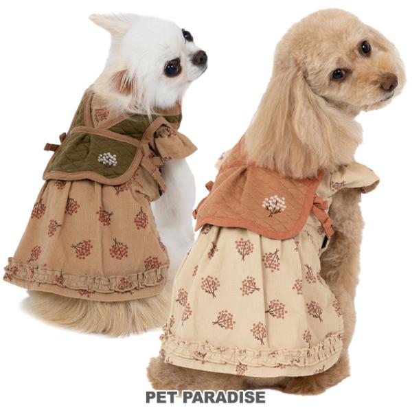 重ね着風さわやかワンピ/XXS〜M/犬服/犬服ハンドメイド 重ね着風