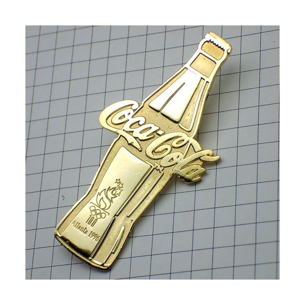 ピンバッジ・コカコーラ金色アトランタ五輪ゴールド瓶◇フランス限定