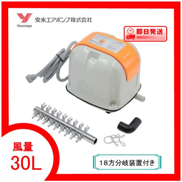 AP-30P エアーポンプ AP−30P 安永エアポンプ （18方分岐装置付き
