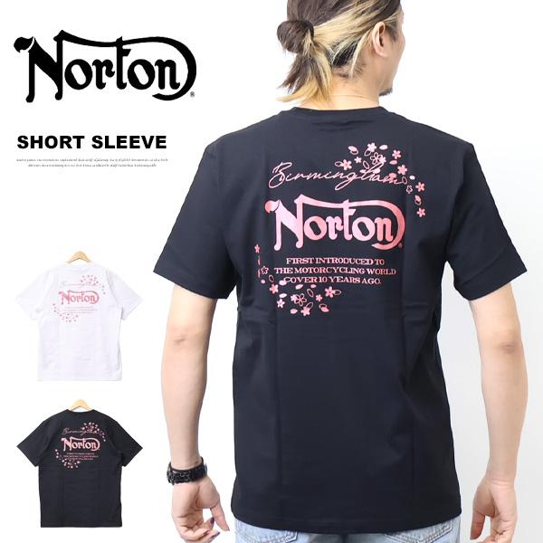 ノートン（NORTON） サクラシャイニーTシャツ メンズ 半袖Tシャツ 半T