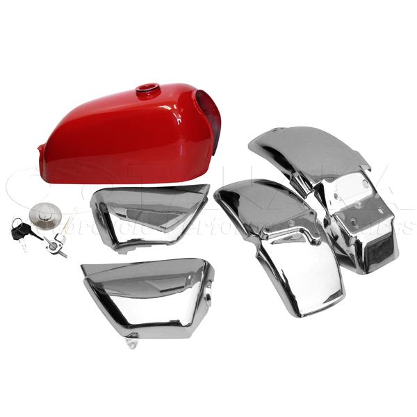 ホンダ（HONDA） 田中商会直営店】エイプ（APE）用 レッドタンク・前後