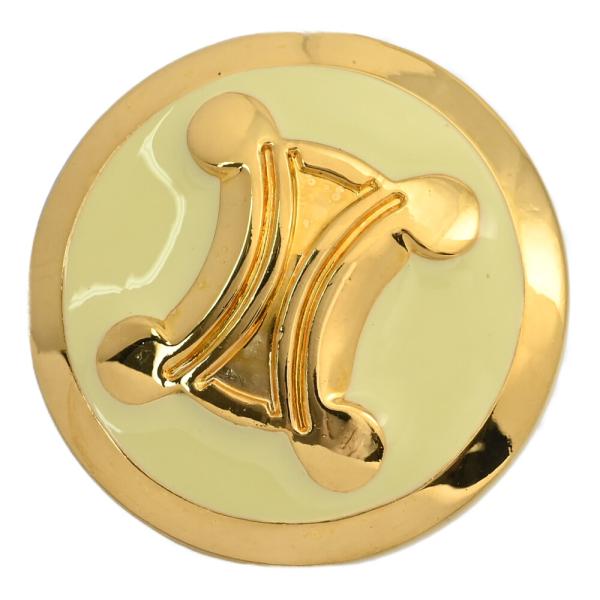 CELINE ロゴ入りシルクブローチ CELINE セリーヌ トリオンフロゴ・ロゴ