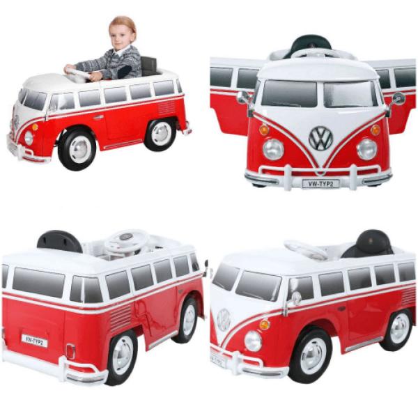 乗用玩具 電動 フォルクス ワーゲン バス 子供が乗れる 電動カー