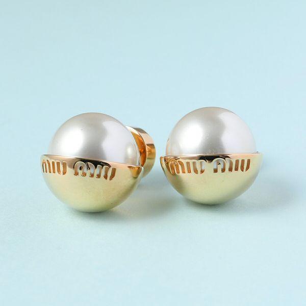 miu miu（ミュウミュウ） ピアス 5JO909 2F6X レディース 人工パール
