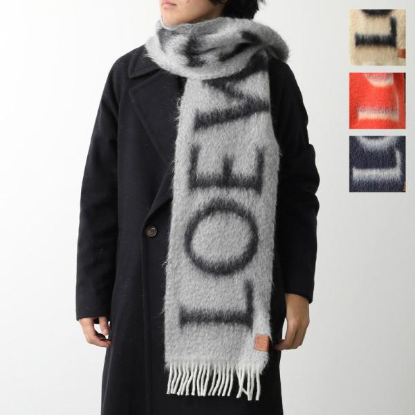 LOEWE（ロエベ） マフラー F811257X03 メンズ モヘア ウール ロゴ