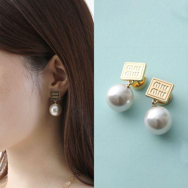 miu miu（ミュウミュウ） ピアス 5IO132 2F89 レディース メタル ロゴ