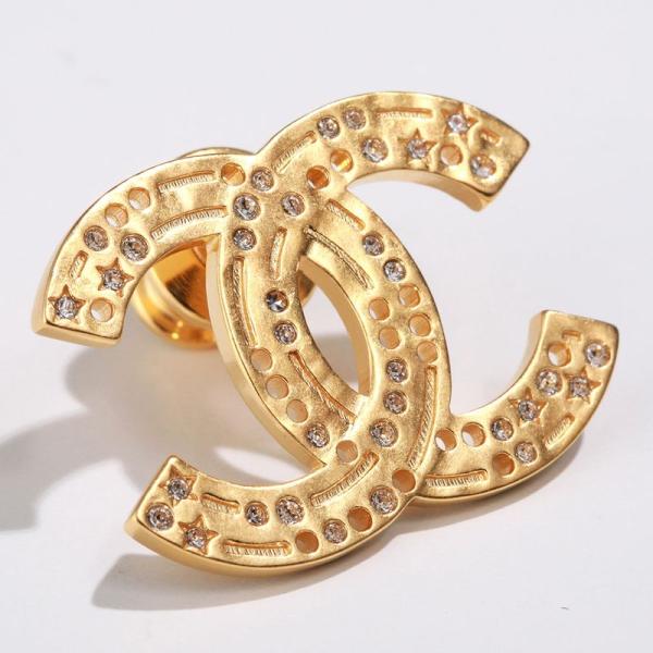 箱付き】CHANEL ブローチ 安全ピン ココマーク ストーン 01P 箱付き