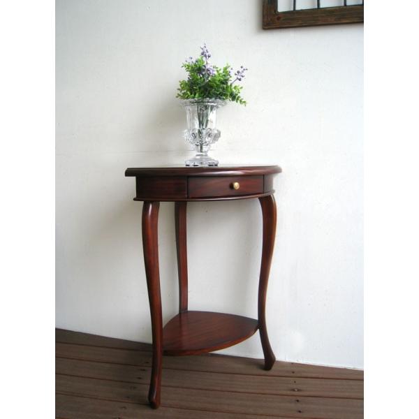 コーナーテーブル 三角 ソファ サイドテーブル おしゃれ アンティーク