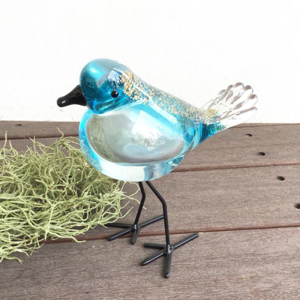 小鳥 bird 鳥 ガラス インテリア 置物 動物雑貨 アニマル かわいい