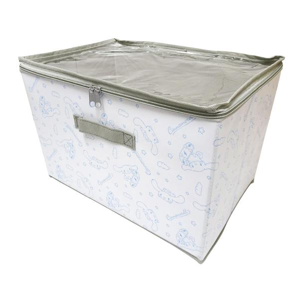 カラーボックス 収納ボックス シナモロール クリアふた付き収納BOX L