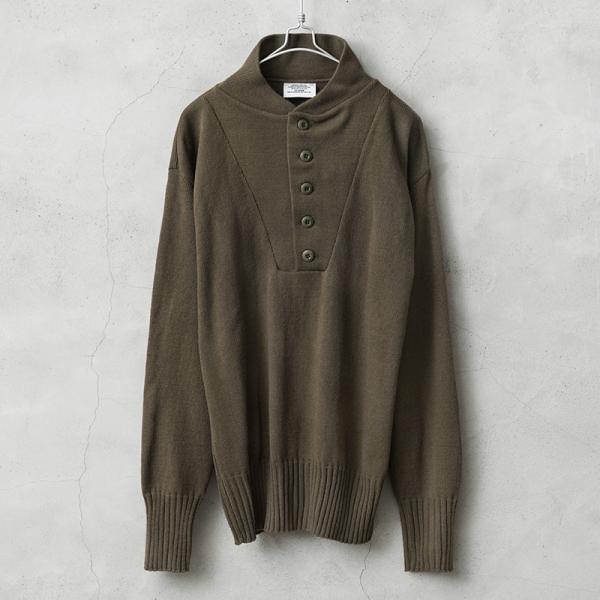 2004 デッド 米軍実物 5ボタンセーター M DSPC ヘンリーネック 91 2004