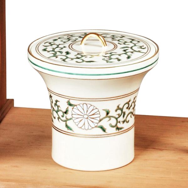 T890 水指 『仁清 雲錦』『御室窯 造』 共箱 茶道具 T890 水指